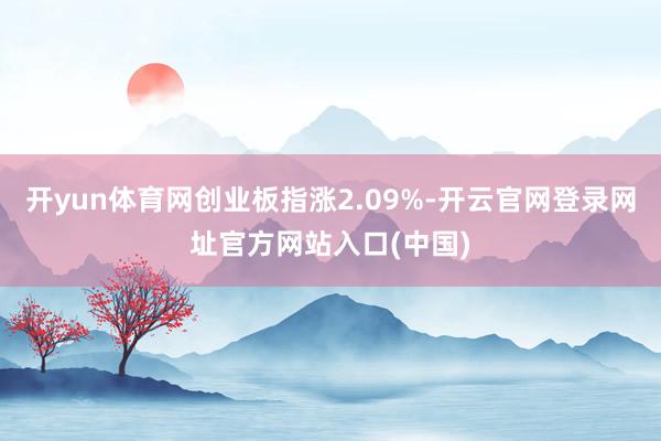 开yun体育网创业板指涨2.09%-开云官网登录网址官方网站入口(中国)